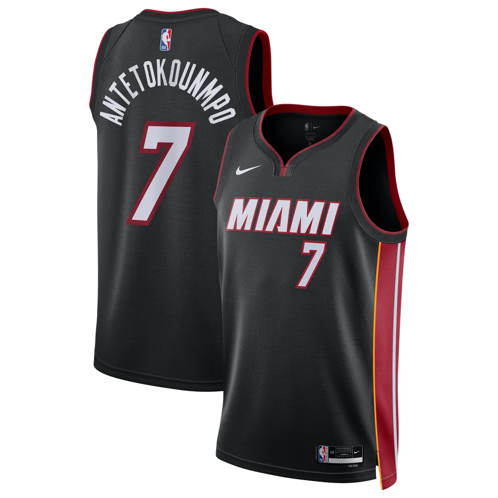 Giannis Antetokounmpo Miami Heat Nike Unisex Swingman Jersey - Icon Edition - Black