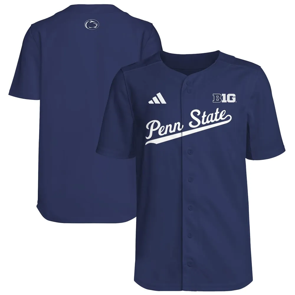 Penn State Nittany Lions adidas Youth Baseball Jersey - Navy