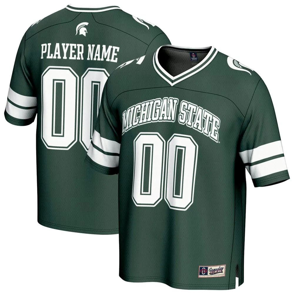 Michigan State Spartans GameDay Greats Unisex NIL Pick-A-Player Football Fashion Jersey - Green