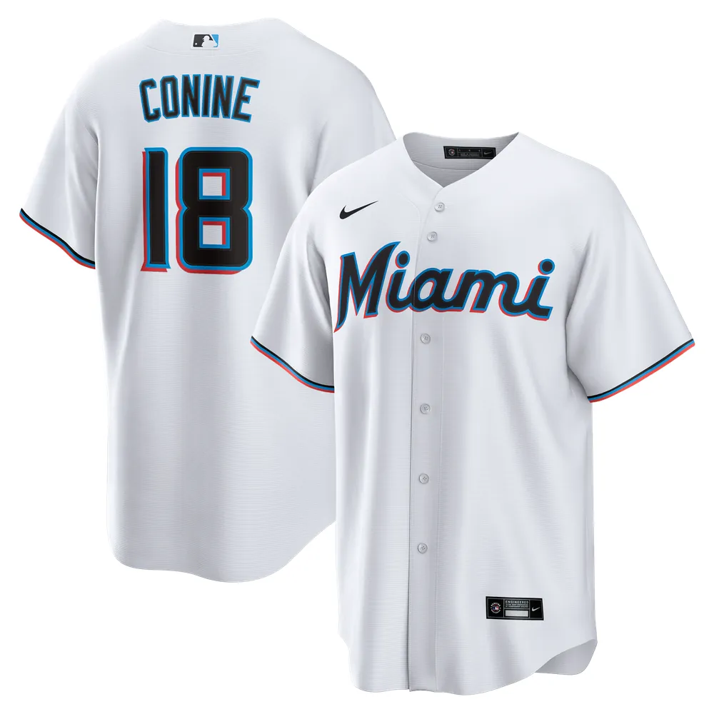 Griffin Conine Miami Marlins Nike Home Replica Jersey - White