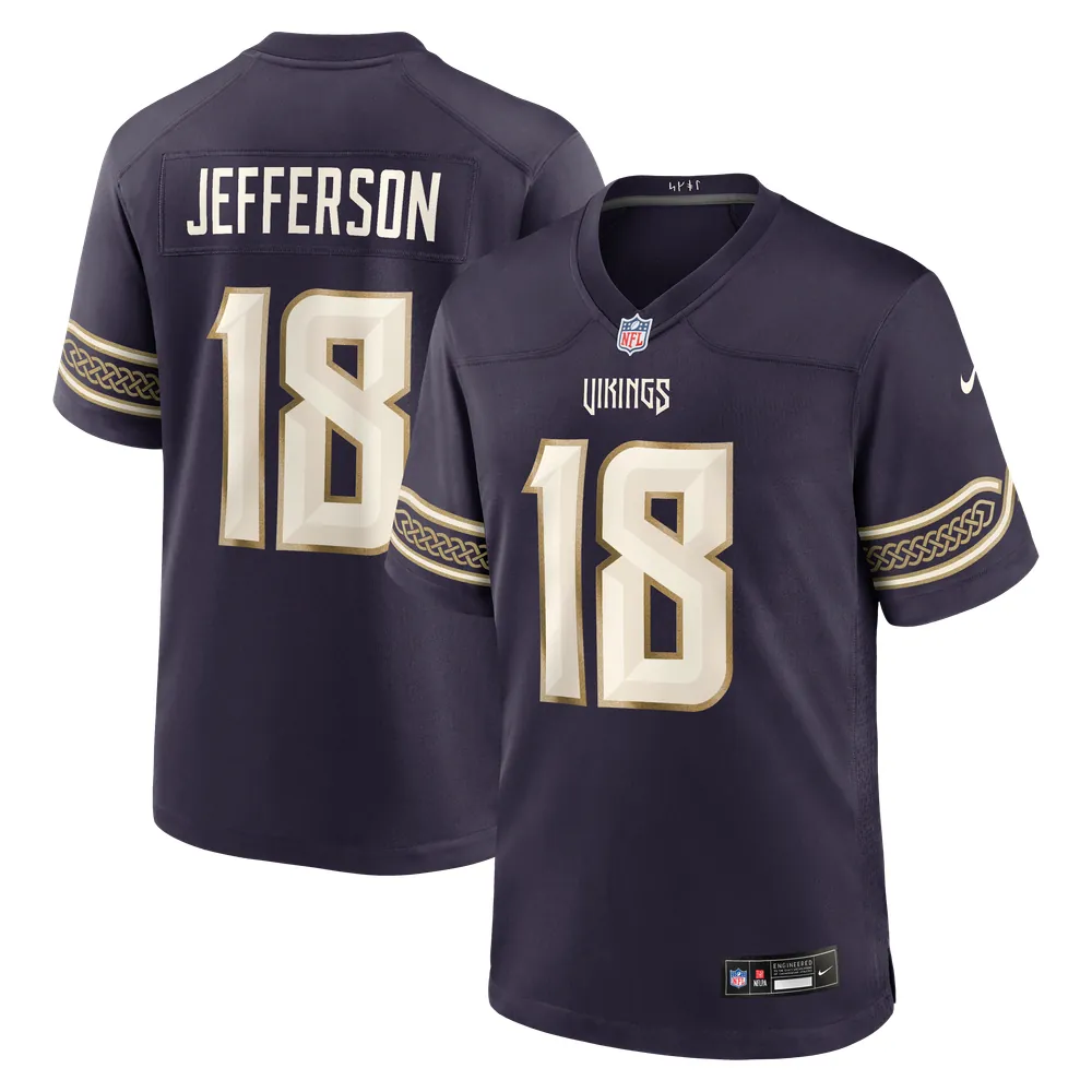 Justin Jefferson Minnesota Vikings Nike 2026 Rivalries Collection Game Jersey - Purple