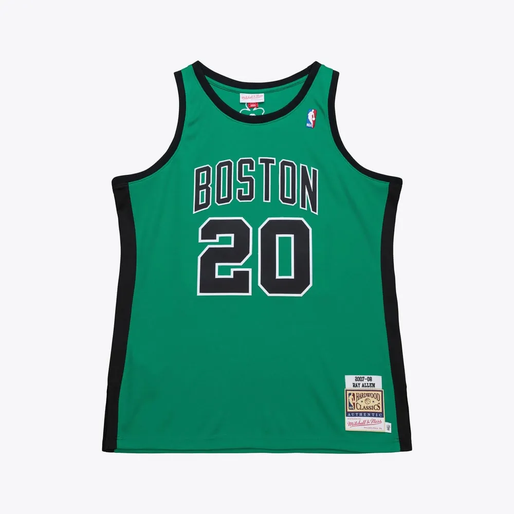 Ray Allen Boston Celtics Mitchell & Ness 2007-08 Hardwood Classics Authentic Jersey - Kelly Green