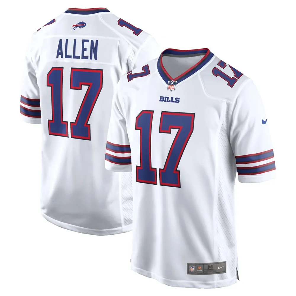 Josh Allen Buffalo Bills Nike White Game Player Jersey - White