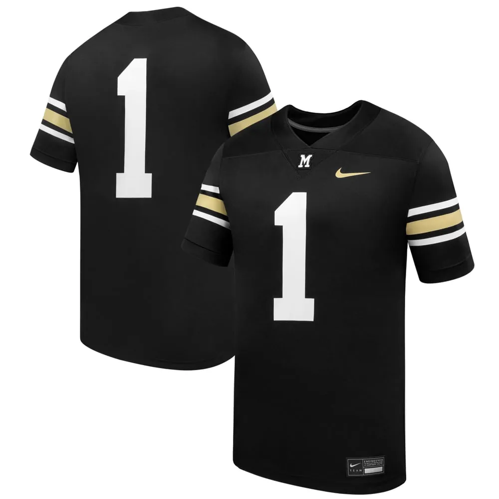 #1 Missouri Tigers Nike 100th Anniversary Replica Football Jersey - Black