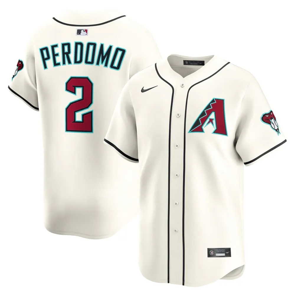 Geraldo Perdomo Arizona Diamondbacks Nike Home Limited Player Jersey - Cream