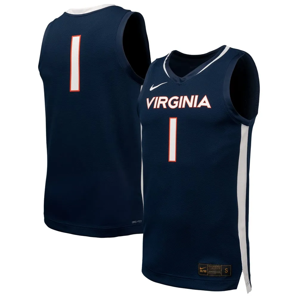 Virginia Cavaliers Nike  Replica Basketball Jersey - Navy