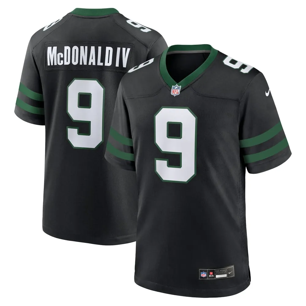 Will McDonald IV New York Jets Nike Alternate Game Jersey - Legacy Black