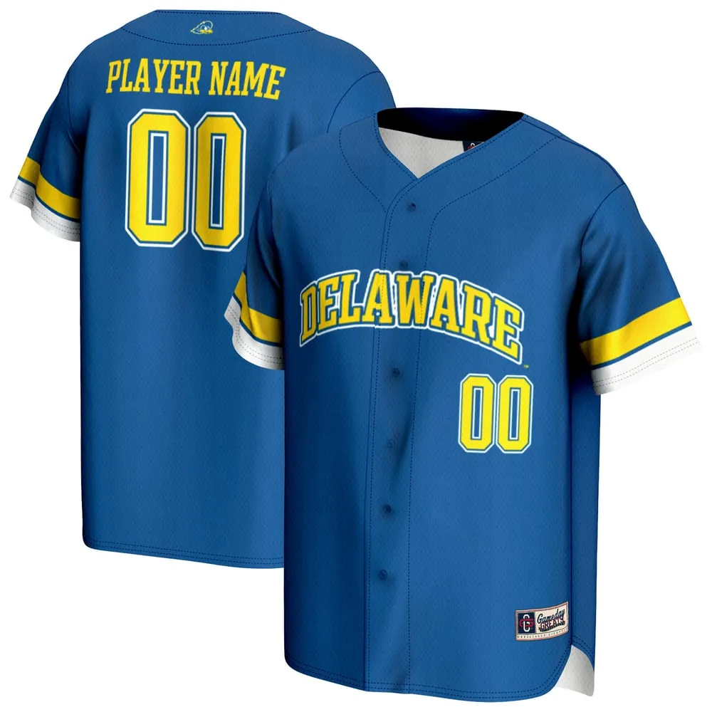 Delaware Fightin' Blue Hens GameDay Greats Unisex NIL Pick-A-Player Lightweight Baseball Jersey - Royal