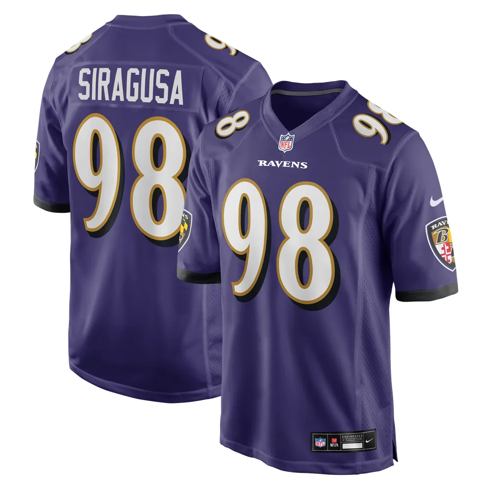Tony Siragusa Baltimore Ravens Nike Game Retired Player Jersey - Purple