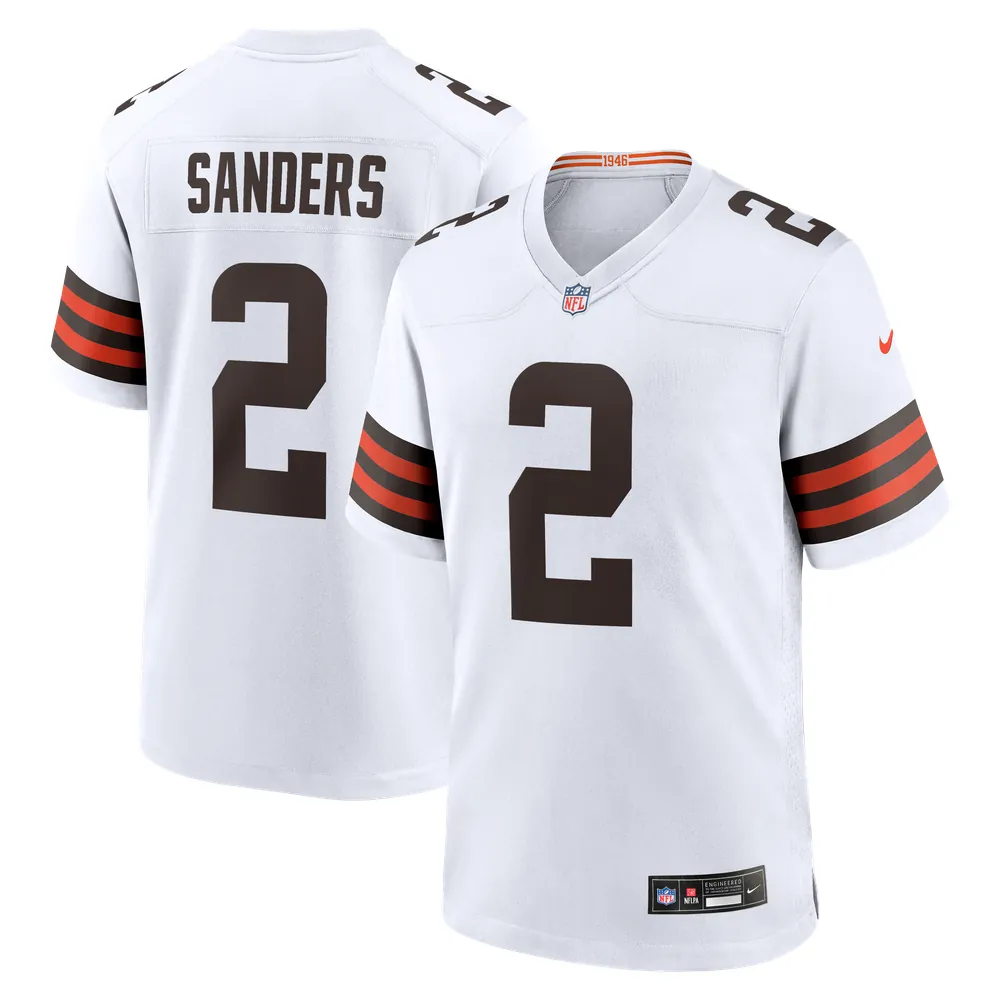 Shedeur Sanders Cleveland Browns Nike Game Jersey -  White