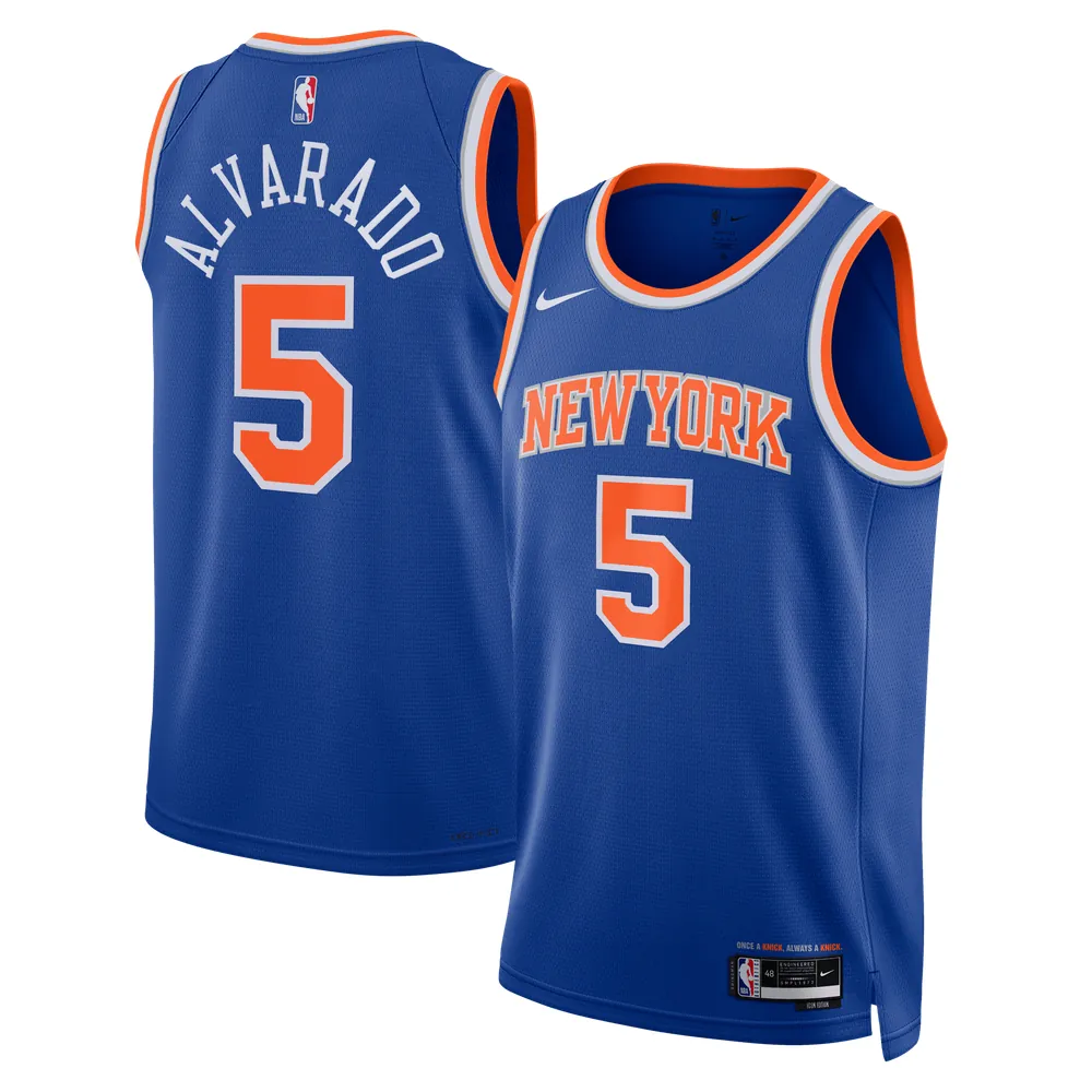 José Alvarado New York Knicks Nike Unisex Swingman Jersey - Icon Edition - Blue