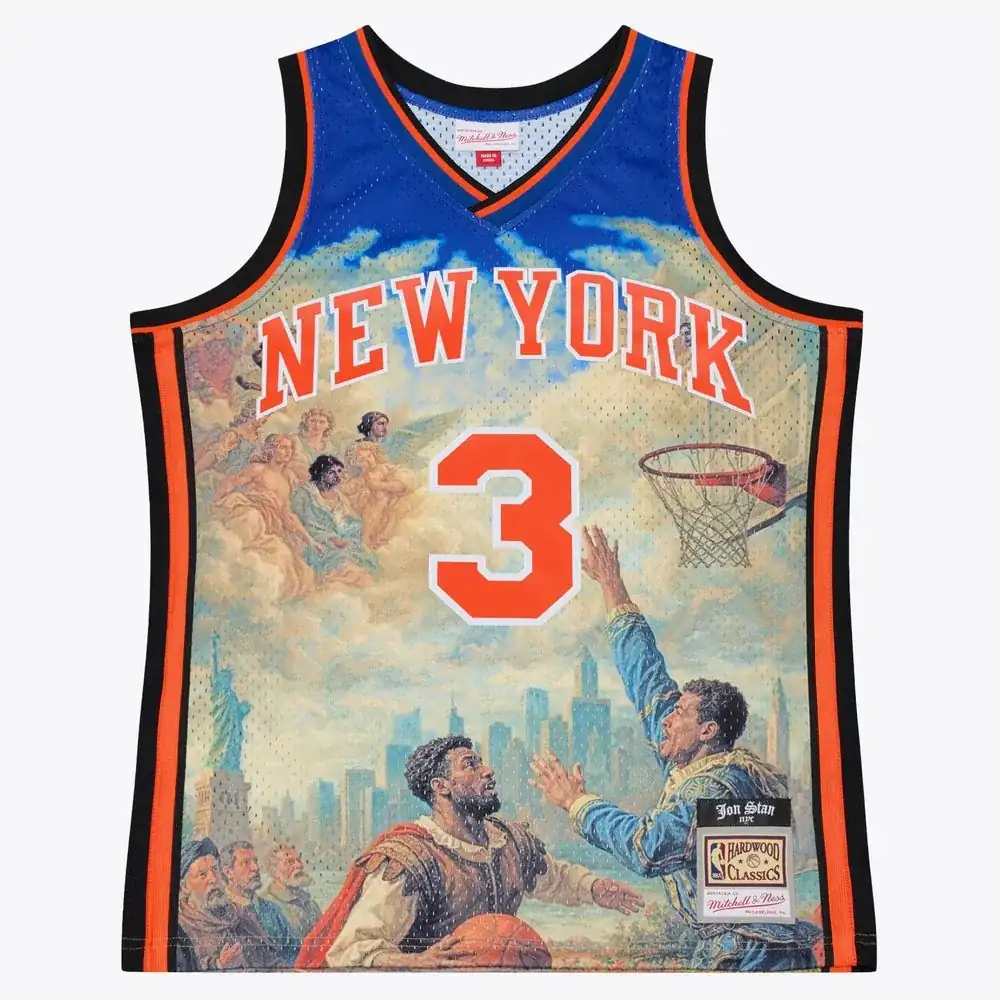 Stephon Marbury New York Knicks Mitchell & Ness x Jon Stan Swingman Jersey - Blue