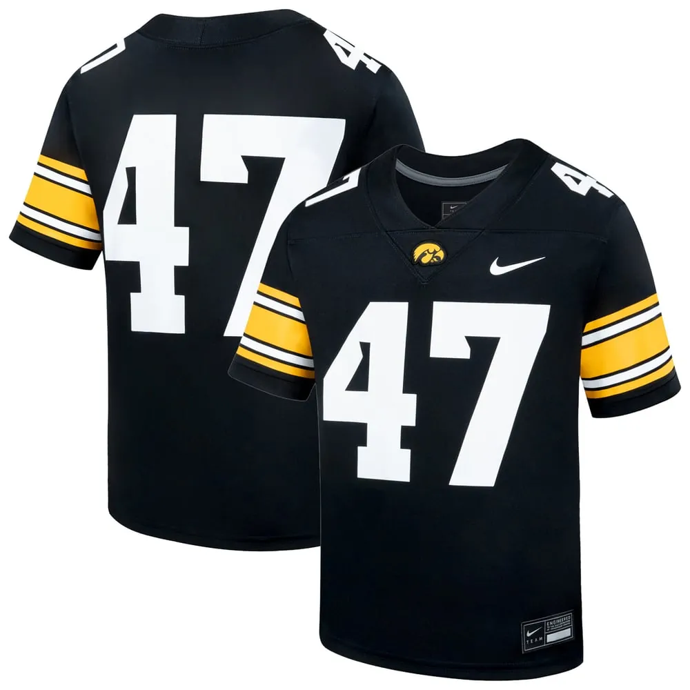 Iowa Hawkeyes Nike Youth  Replica Football Jersey - Black