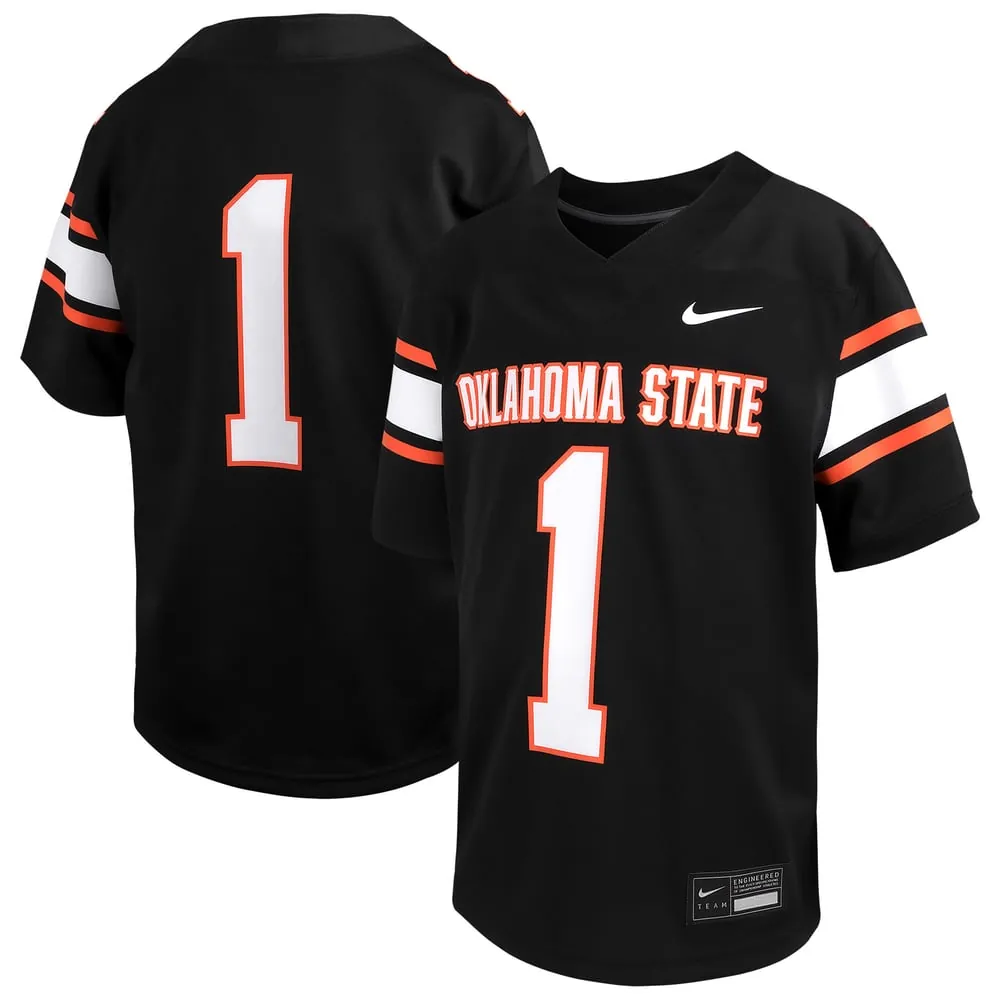 #1 Oklahoma State Cowboys Nike Toddler Untouchable Replica Game Jersey - Black