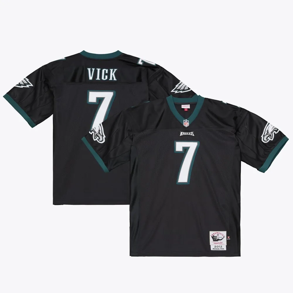 Michael Vick Philadelphia Eagles Mitchell & Ness 2012 Authentic Throwback Jersey - Black