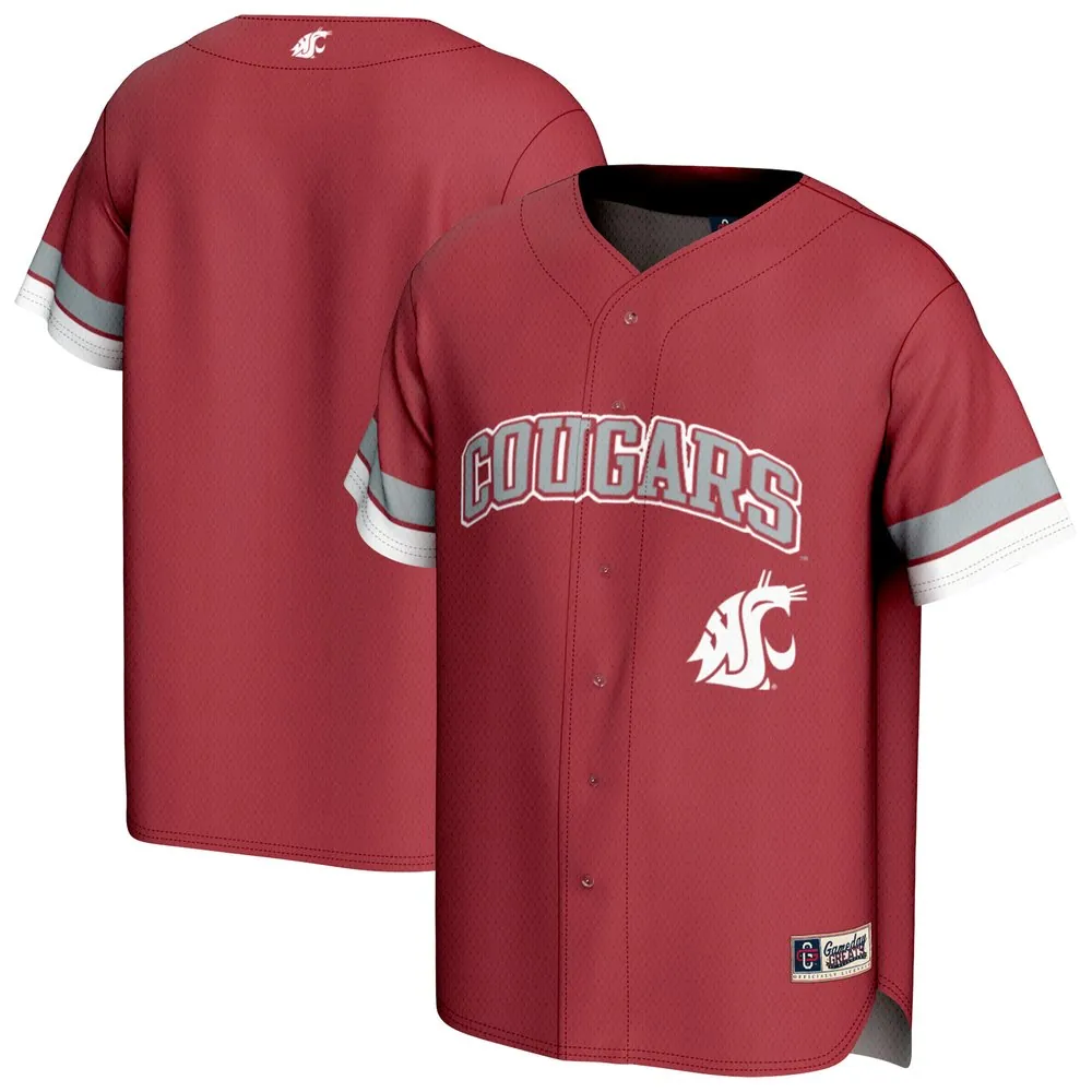 Washington State Cougars GameDay Greats Spirit Baseball Jersey - Crimson