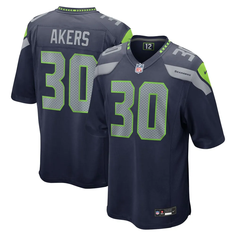 Cam Akers Seattle Seahawks Nike Team Game Jersey -  College Navy