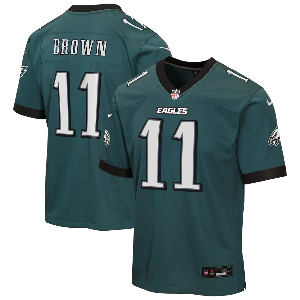 A.J. Brown Philadelphia Eagles Nike Youth Team Game Jersey - Midnight Green