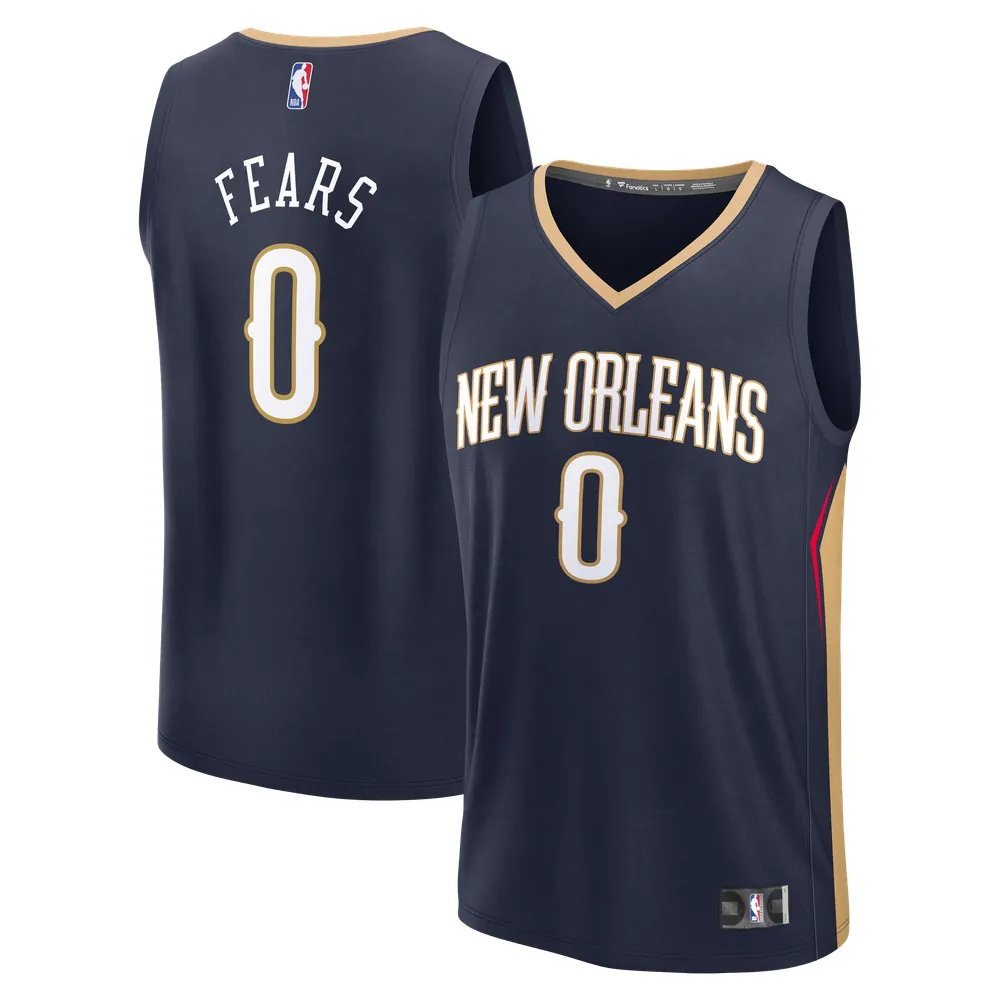 Jeremiah Fears New Orleans Pelicans Fanatics Fast Break Replica Jersey - Navy - Icon Edition