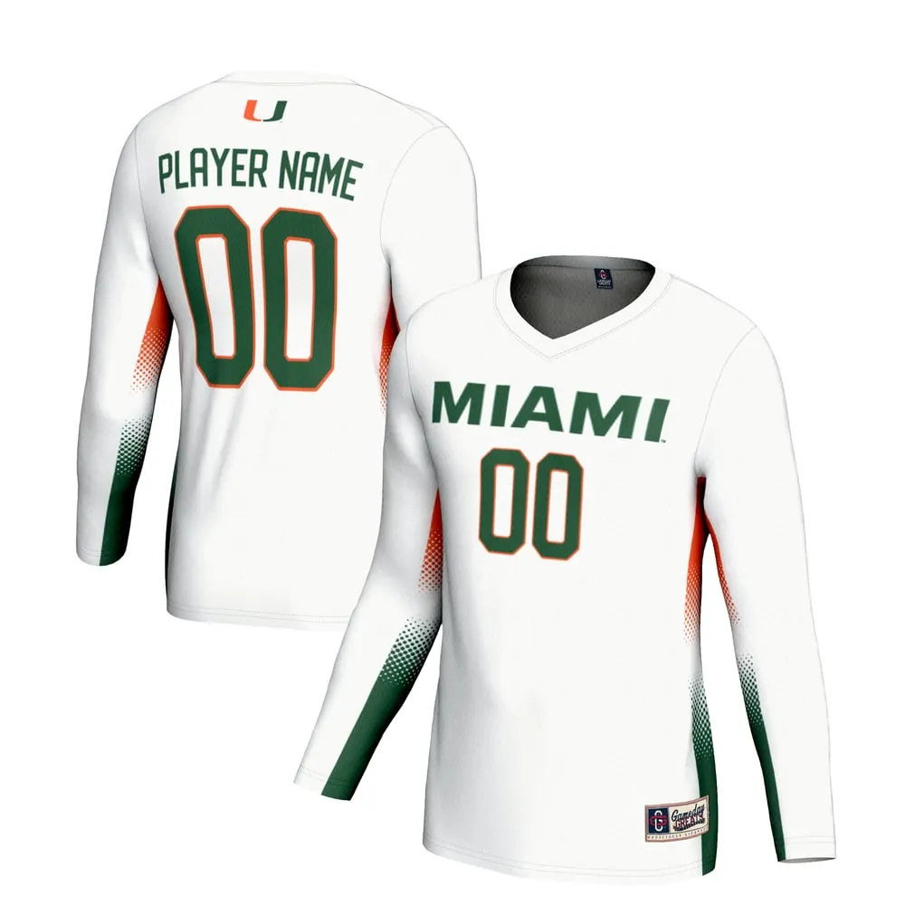 Miami Hurricanes GameDay Greats Unisex NIL Lightweight Volleyball Jersey - White