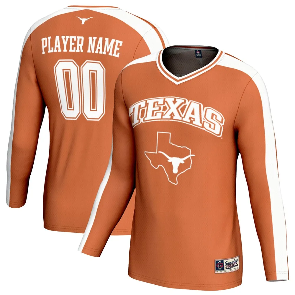 Texas Longhorns GameDay Greats Unisex NIL Pick-A-Player Lightweight Collegiate Volleyball Fashion Jersey - Texas Orange