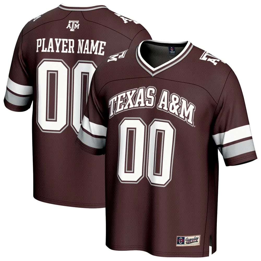 Texas A&M Aggies GameDay Greats Unisex NIL Pick-A-Player Football Fashion Jersey - Maroon