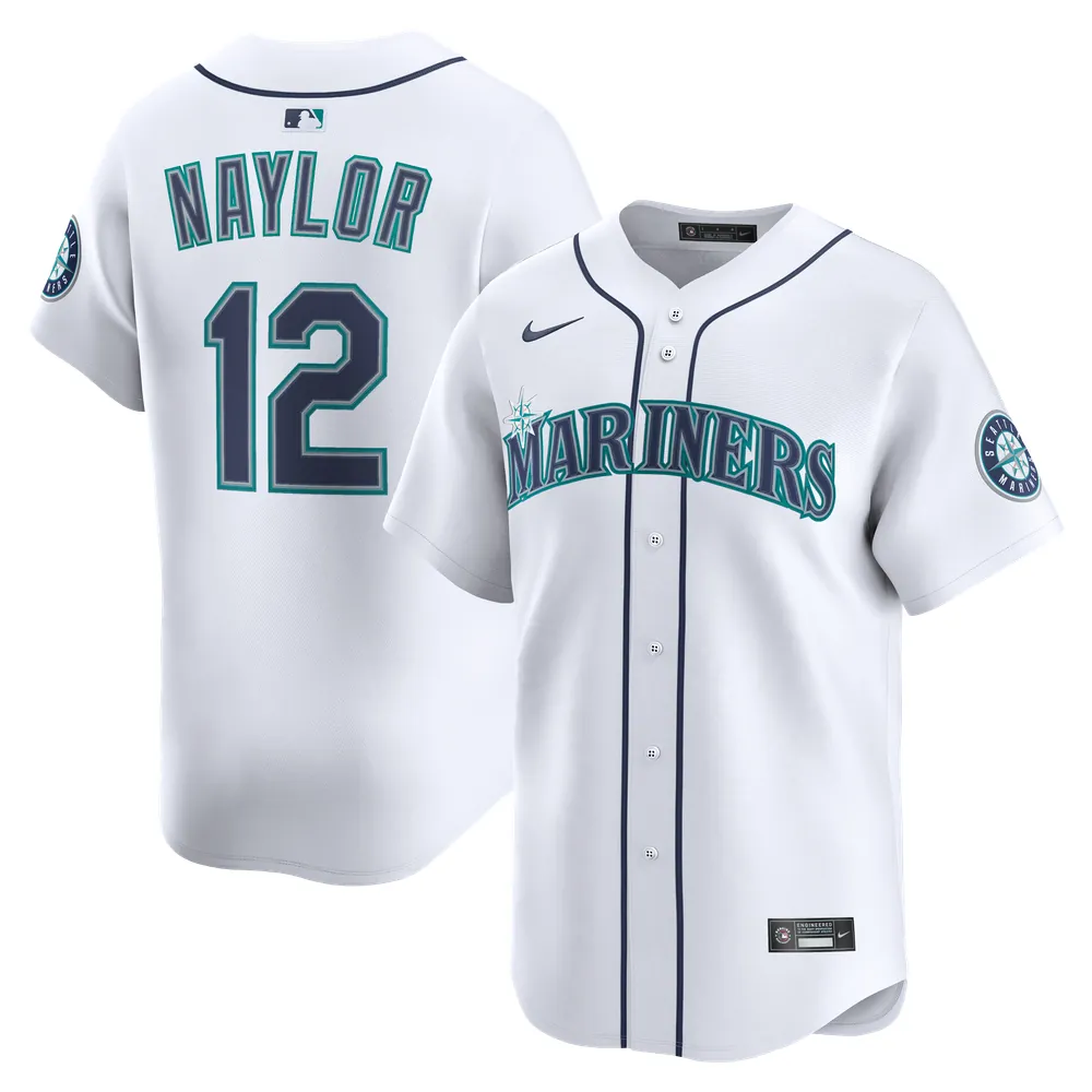 Josh Naylor Seattle Mariners Nike Home Limited Jersey - White