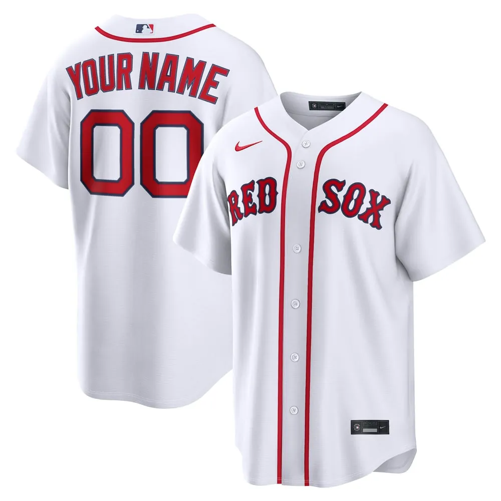 Boston Red Sox Nike Home Replica Custom Jersey - White