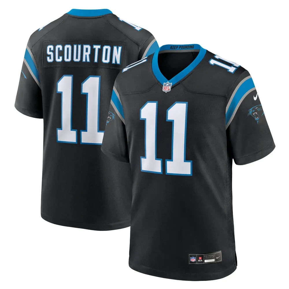 Nic Scourton Carolina Panthers Nike Team Game Jersey -  Black