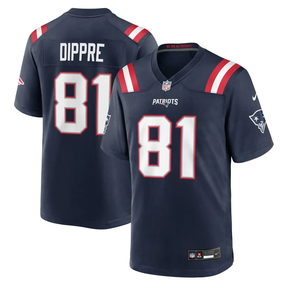 CJ Dippre New England Patriots Nike Team Game Jersey - Navy