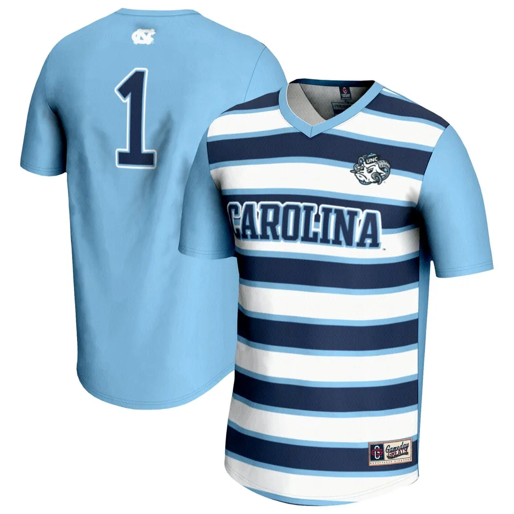 #1 North Carolina Tar Heels GameDay Greats Unisex Lightweight Soccer Fashion Jersey - Carolina Blue