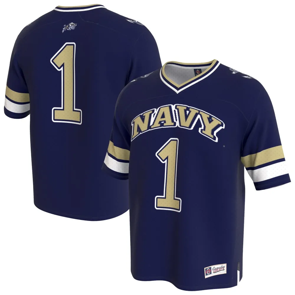 Navy Midshipmen GameDay Greats Youth Lightweight Collegiate Football Fashion Jersey - Navy