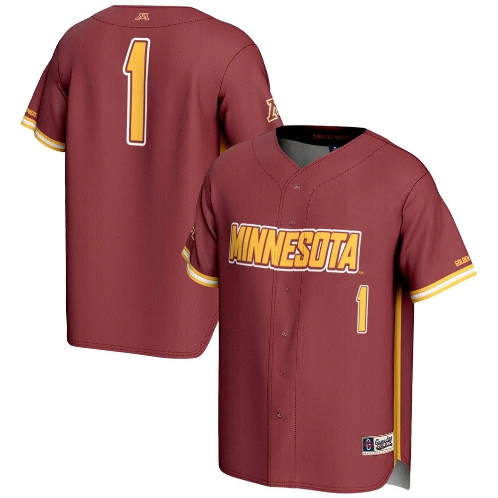 #1 Minnesota Golden Gophers GameDay Greats Youth Lightweight Baseball Jersey - Maroon