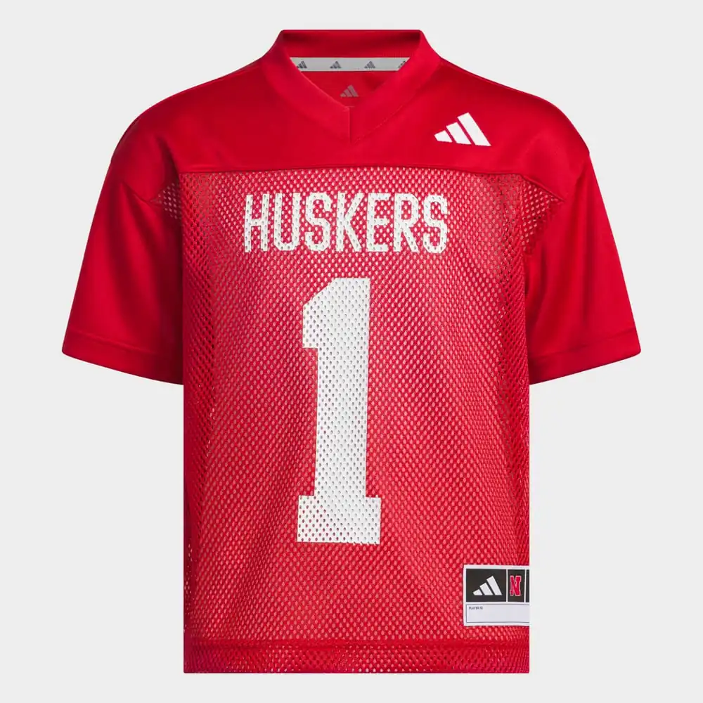 Nebraska Huskers adidas Youth Tailgate Jersey - Scarlet