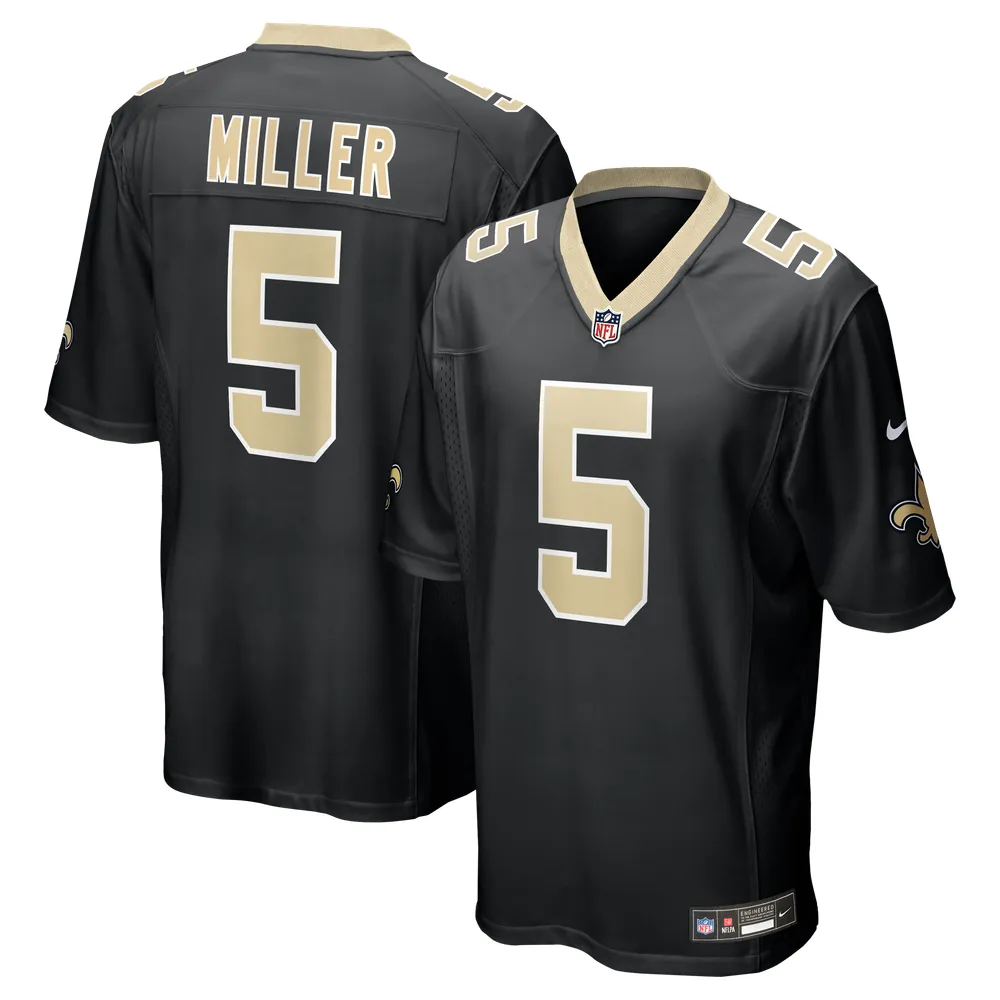 Kendre Miller New Orleans Saints Nike Team Game Jersey -  Black