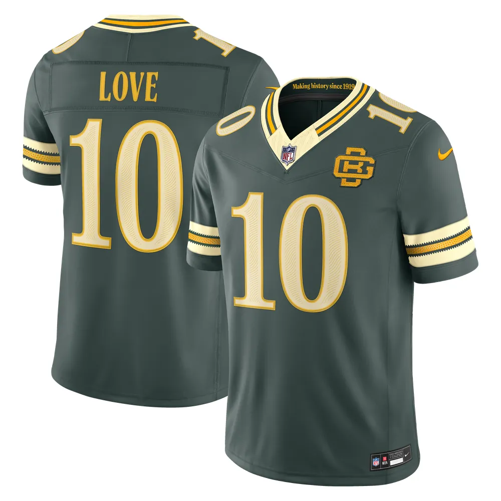 Jordan Love Green Bay Packers Nike 2026 Rivalries Collection Stitched Limited Jersey - Green