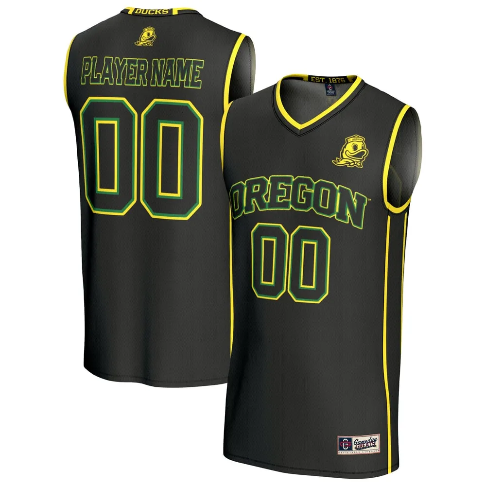 Oregon Ducks GameDay Greats Unisex Lightweight Collegiate Men's Basketball NIL Pick-A-Player Fashion Jersey - Black