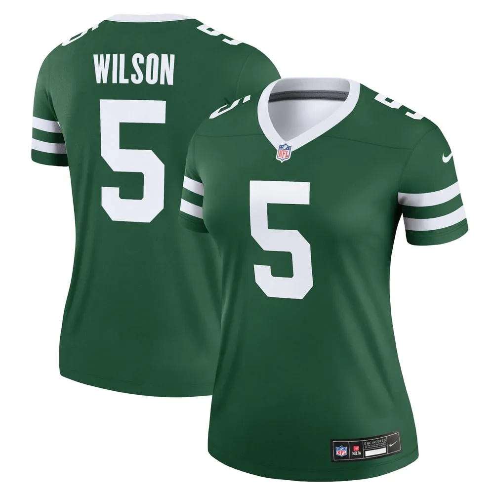 Garrett Wilson New York Jets Nike Women's Legend Player Performance Top - Legacy Green