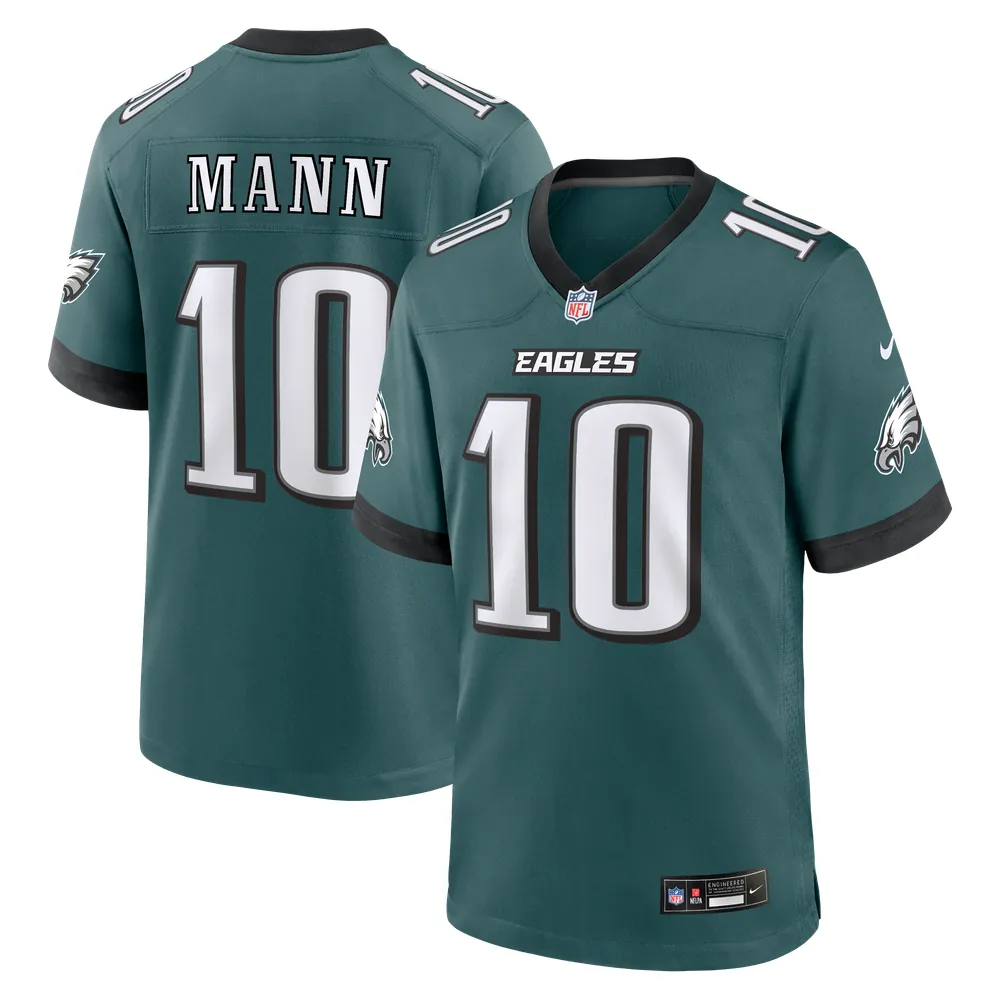 Braden Mann Philadelphia Eagles Nike Team Game Jersey -  Midnight Green