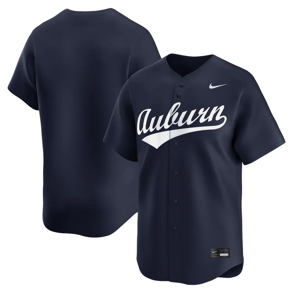 Auburn Tigers Nike Alternate Limited Baseball Jersey - Navy