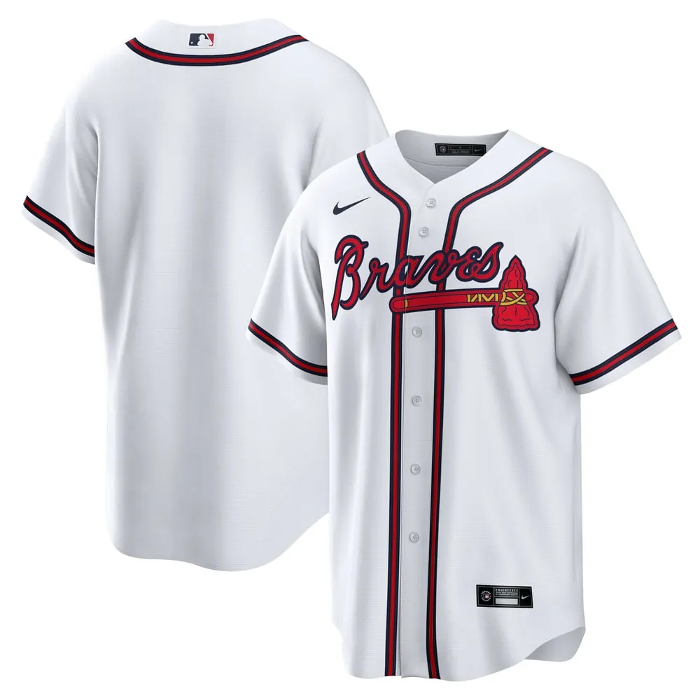 Atlanta Braves Nike Home Big & Tall Replica Jersey - White