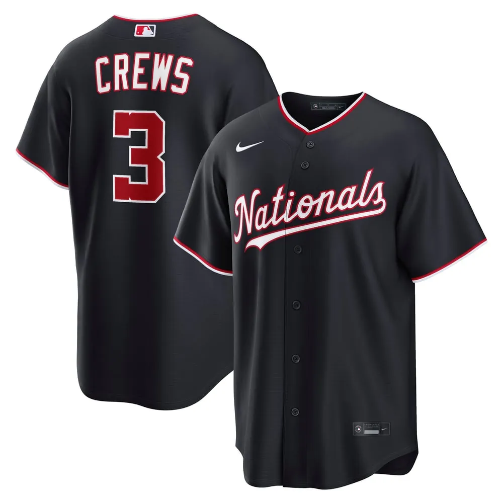 Dylan Crews Washington Nationals Nike Alternate Replica Jersey - Navy