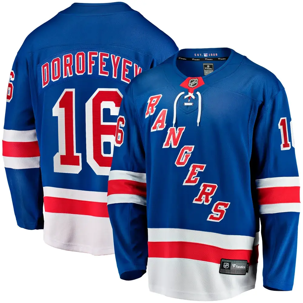 Pavel Dorofeyev New York Rangers Fanatics Home Breakaway Jersey - Blue