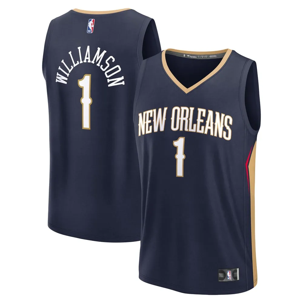 Zion Williamson New Orleans Pelicans Fanatics Fast Break Replica Player Jersey - Icon Edition - Navy