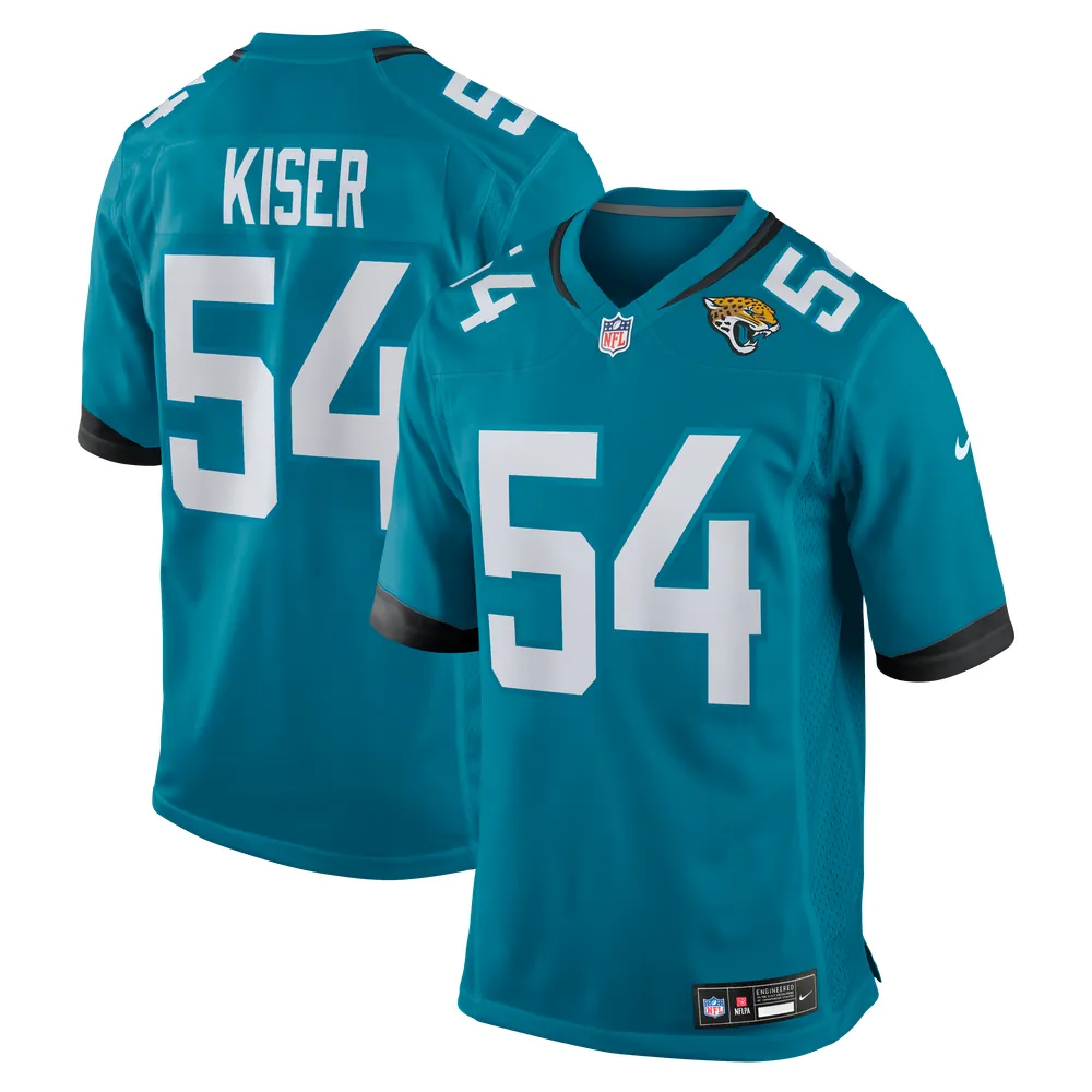 Jack Kiser Jacksonville Jaguars Nike Team Game Jersey -  Teal