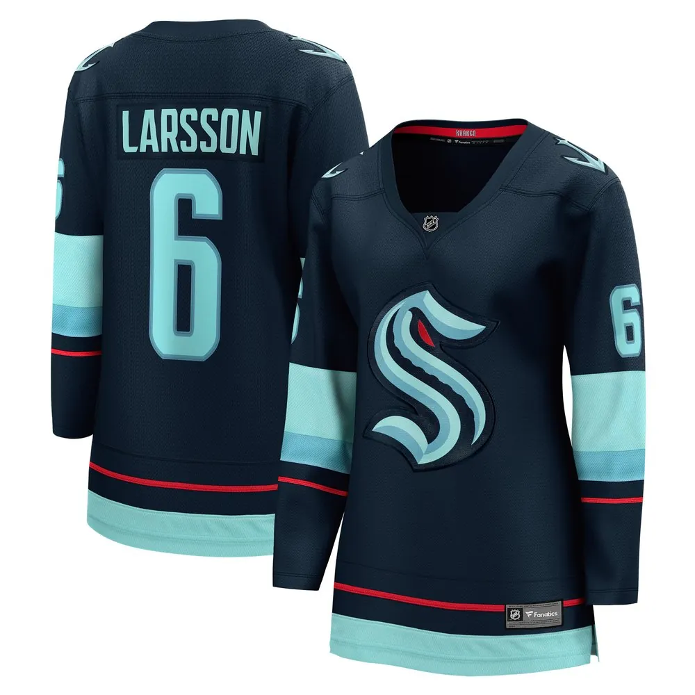 Adam Larsson Seattle Kraken Fanatics Home Breakaway Player Jersey - Deep Sea Blue Adam Larsson Seattle Kraken Fanatics Home Breakaway Player Jersey - Deep Sea Blue