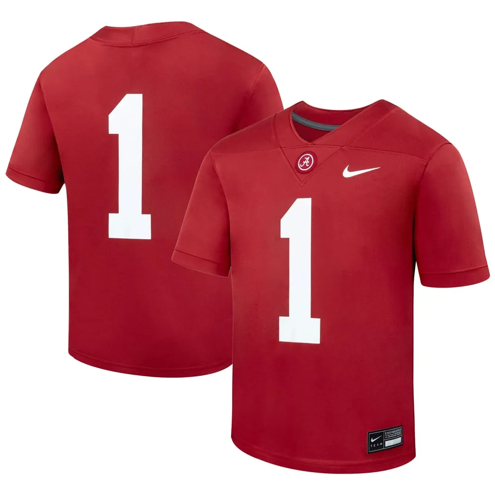 Alabama Crimson Tide Nike Youth  Replica Football Jersey - Crimson