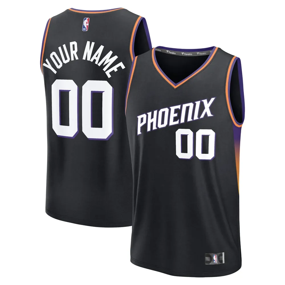 Phoenix Suns Fanatics Fast Break Custom Jersey - Statement Edition - Black