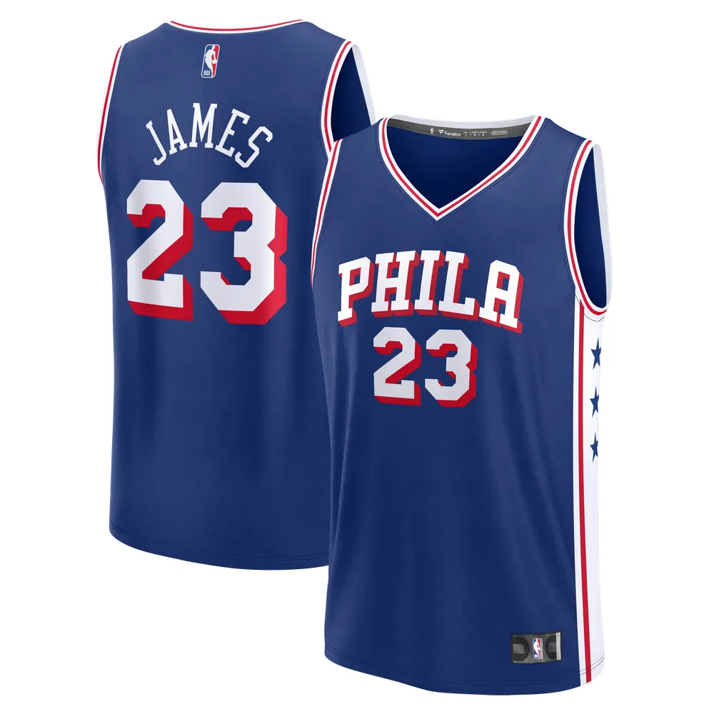 LeBron James Philadelphia 76ers Fanatics Youth Fast Break Jersey - Icon Edition - Royal