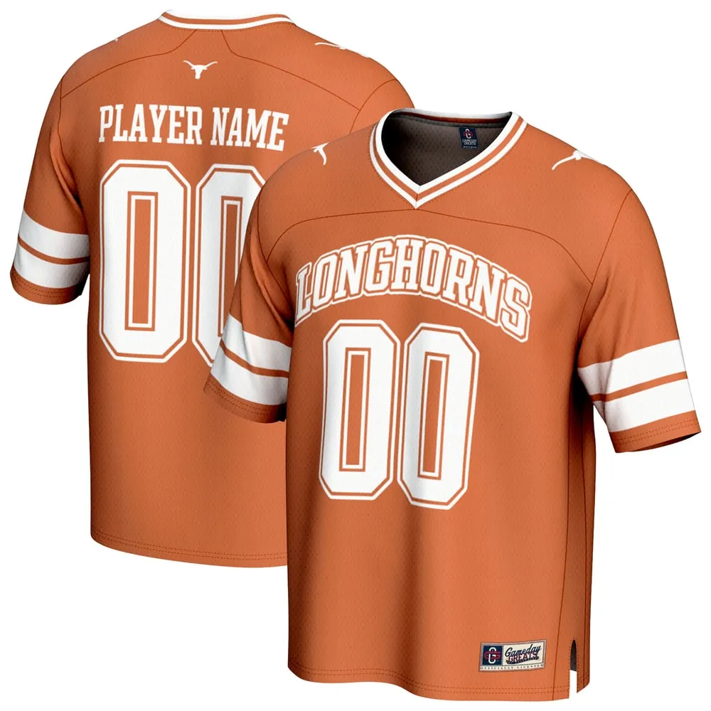 Texas Longhorns GameDay Greats Youth NIL Pick-A-Player Football Fashion Jersey - Texas Orange